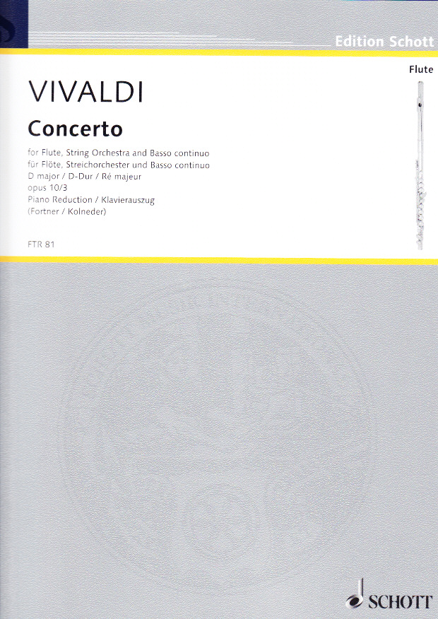SCHOTT VIVALDI CONCERTO III, OPUS X : ?IL CARDINELLO?