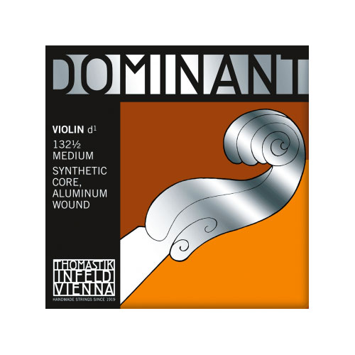 THOMASTIK STRINGS VIOLIN DOMINANT SOLID CORE NYLON D ALU. 132