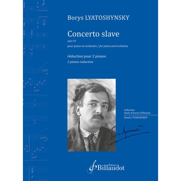 BILLAUDOT Lyatoshynsky Borys - Concerto Slave Pour Piano Opus 54 - Reduction