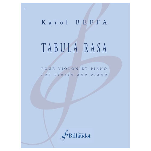 BILLAUDOT BEFFA KAROL - TABULA RASA