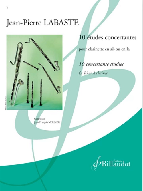 BILLAUDOT Labaste J.P - 10 Etudes Concertantes - Clarinette