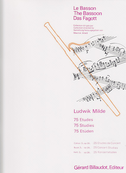 BILLAUDOT MILDE L. - 75 ETUDES VOL. 3 OP. 26