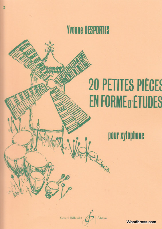 BILLAUDOT Desportes Yvonne - 20 Petites Pieces En Forme D'etudes - Percussion