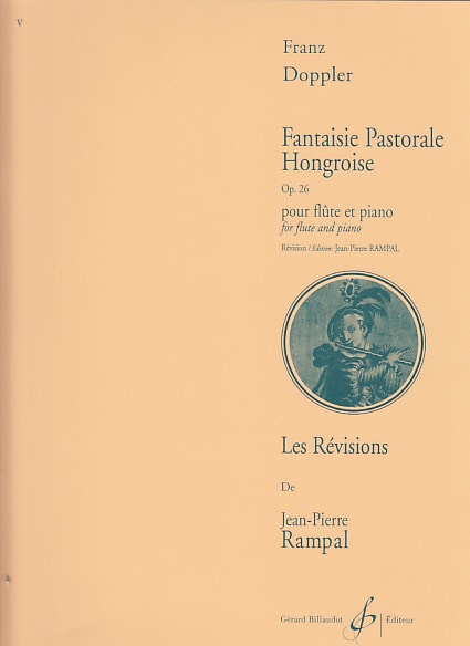 BILLAUDOT DOPPLER FRANZ - FANTAISIE PASTORALE HONGROISE OP.26 - FLUTE, PIANO
