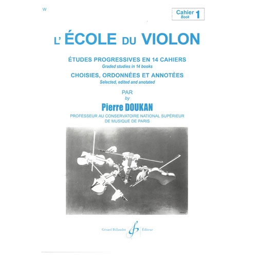 BILLAUDOT DOUKAN PIERRE - L'ECOLE DU VIOLON VOL.1