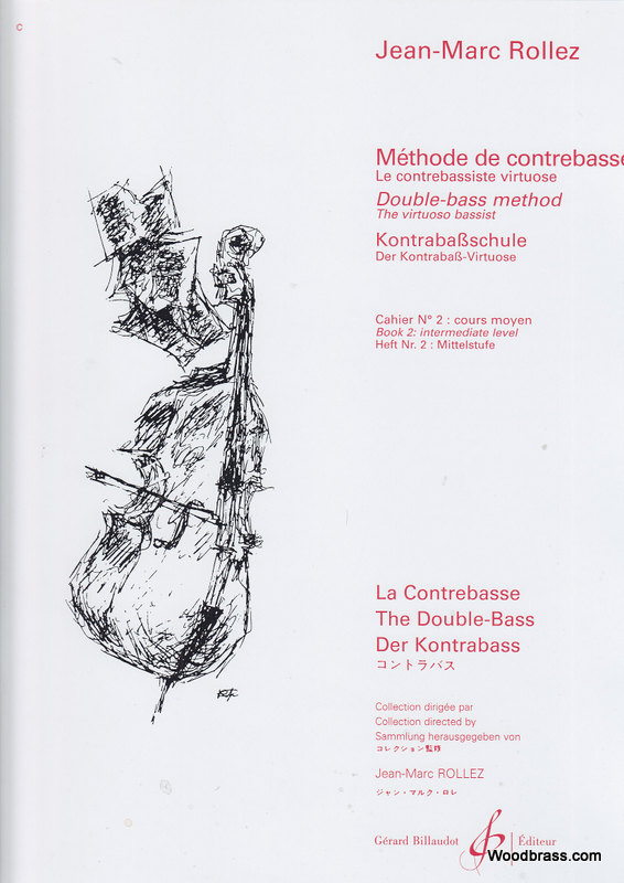 BILLAUDOT ROLLEZ JEAN-MARC - METHODE DE CONTREBASSE VOL.2