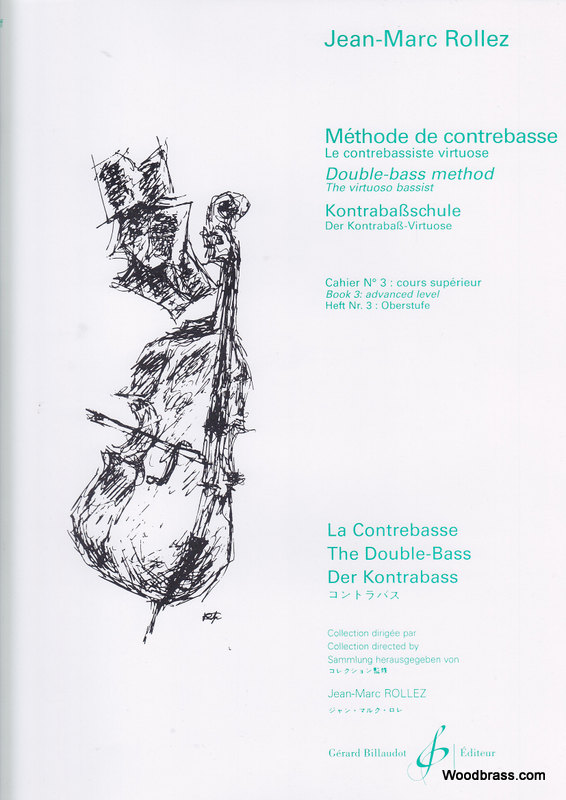 BILLAUDOT Rollez JEAN-marc - Methode De Contrebasse Vol.3