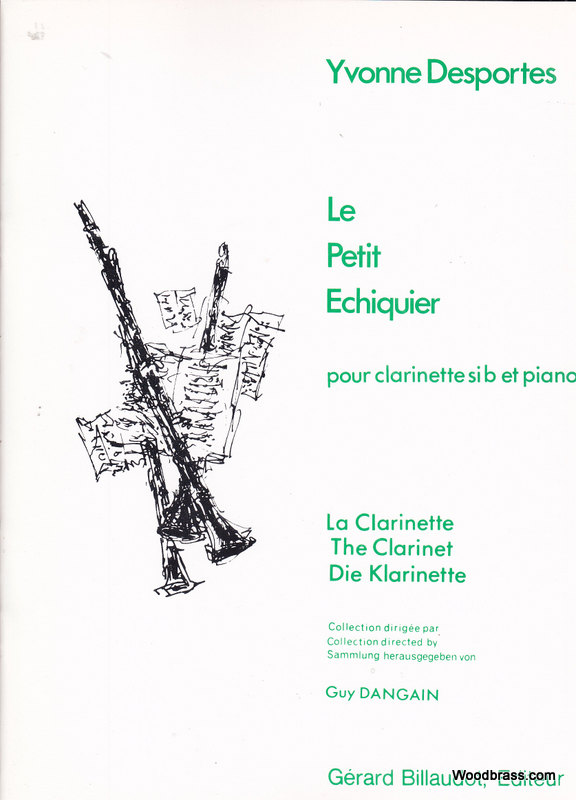 BILLAUDOT DESPORTES Y. - LE PETIT ECHIQUIER - CLARINETTE ET PIANO