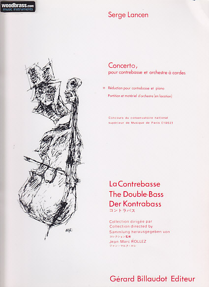 BILLAUDOT LANCEN SERGE - CONCERTO - CONTREBASSE, PIANO