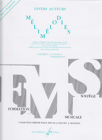 BILLAUDOT JOLLET JEAN-CLEMENT - MELIMELODIES VOL.3