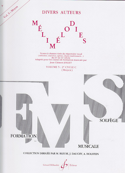 BILLAUDOT JOLLET JEAN-CLEMENT - MELIMELODIES VOL.5