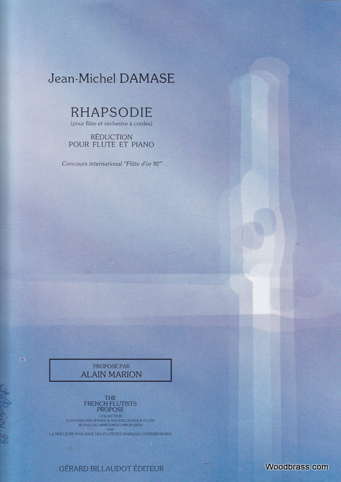 BILLAUDOT DAMASE J.M. - RHAPSODIE - FLUTE ET PIANO