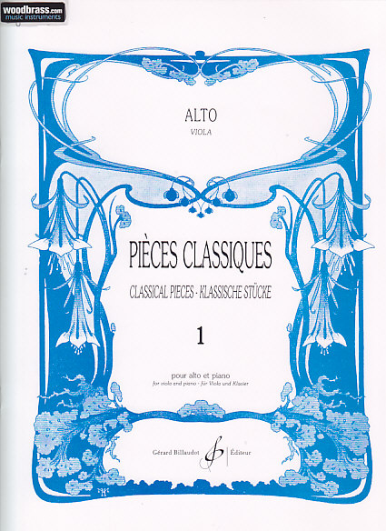 BILLAUDOT PIECES CLASSIQUES VOL.1 ALTO (DIVERS AUTEURS)