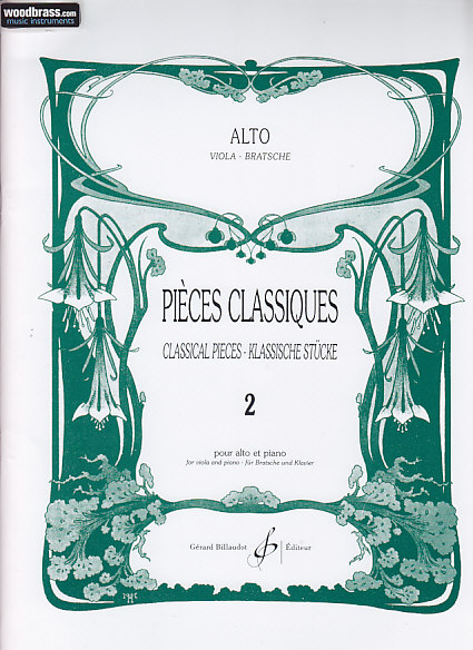 BILLAUDOT Pieces Classique Vol 2 - Alto, Piano
