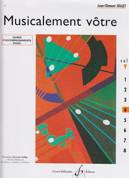 BILLAUDOT JOLLET JEAN-CLEMENT - MUSICALEMENT VOTRE VOL.4 - CAHIER D'ACCOMPAGNEMENTS PIANO
