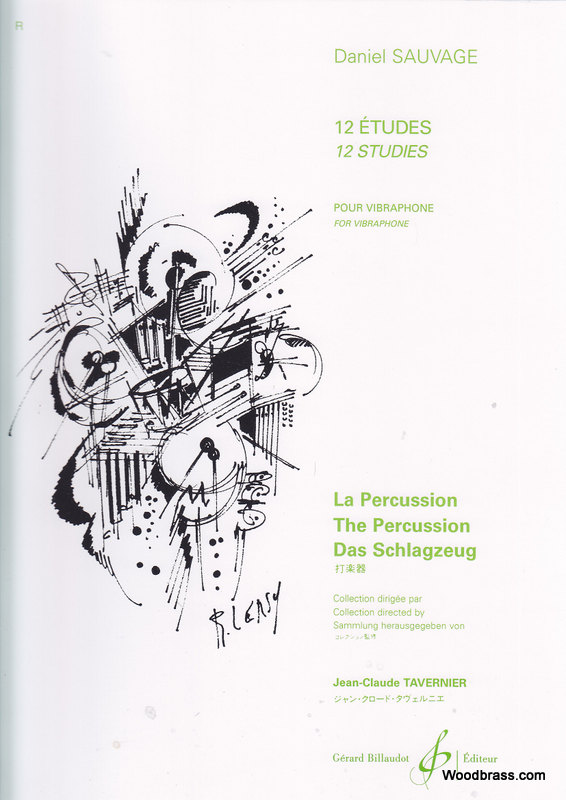 BILLAUDOT SAUVAGE DANIEL - 12 ETUDES POUR VIBRAPHONE
