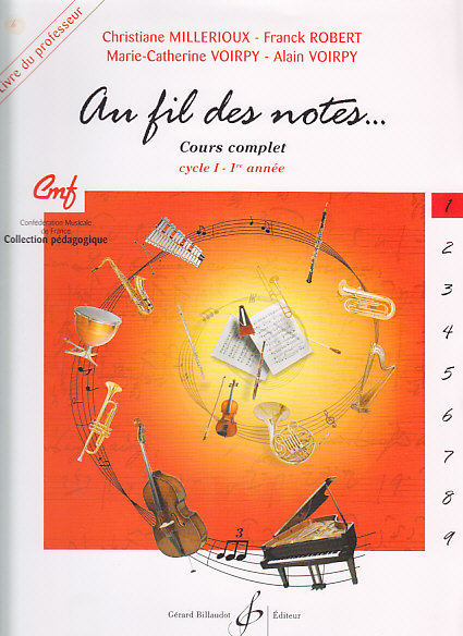 BILLAUDOT Divers Auteurs - Au Fil Des Notes Volume 1 - Livre Du Professeur