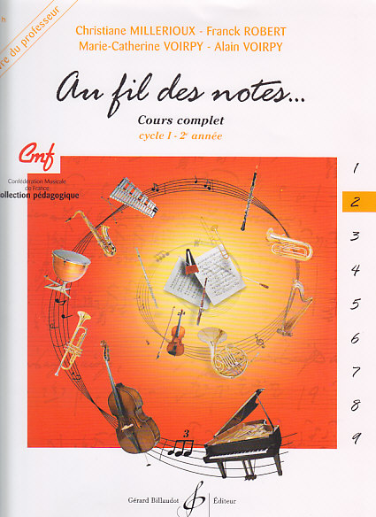 BILLAUDOT AU FIL DES NOTES VOL.2 - LIVRE DU PROFESSEUR