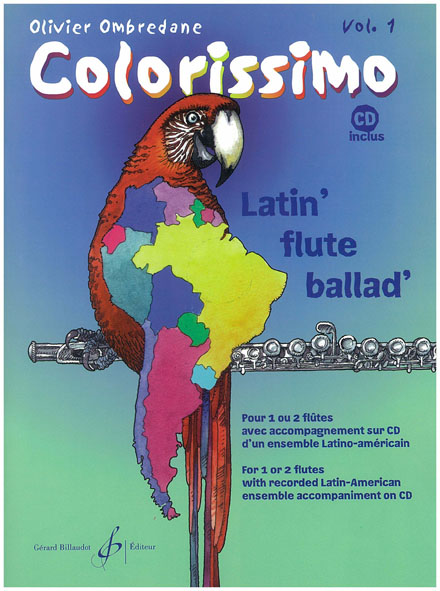 BILLAUDOT Ombredane Olivier - Colorissimo Vol.1 + CD - Flute