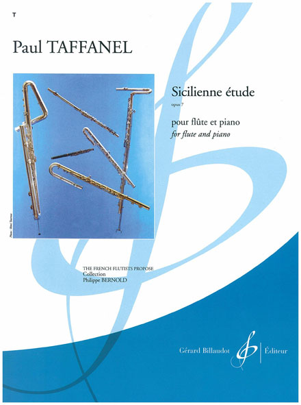 BILLAUDOT Taffanel Paul - Sicilienne Etude Op.7 - Flute / Piano