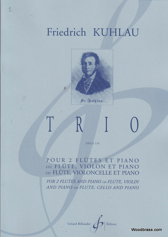 BILLAUDOT KUHLAU F. - TRIO OP. 119 - 2 FLUTES ET PIANO