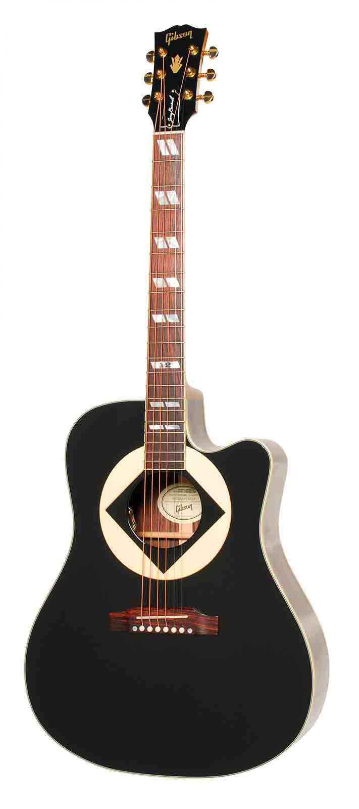 GIBSON ACOUSTIC Songwriter Signature Jerry Cantrell Ebony Cs Mc