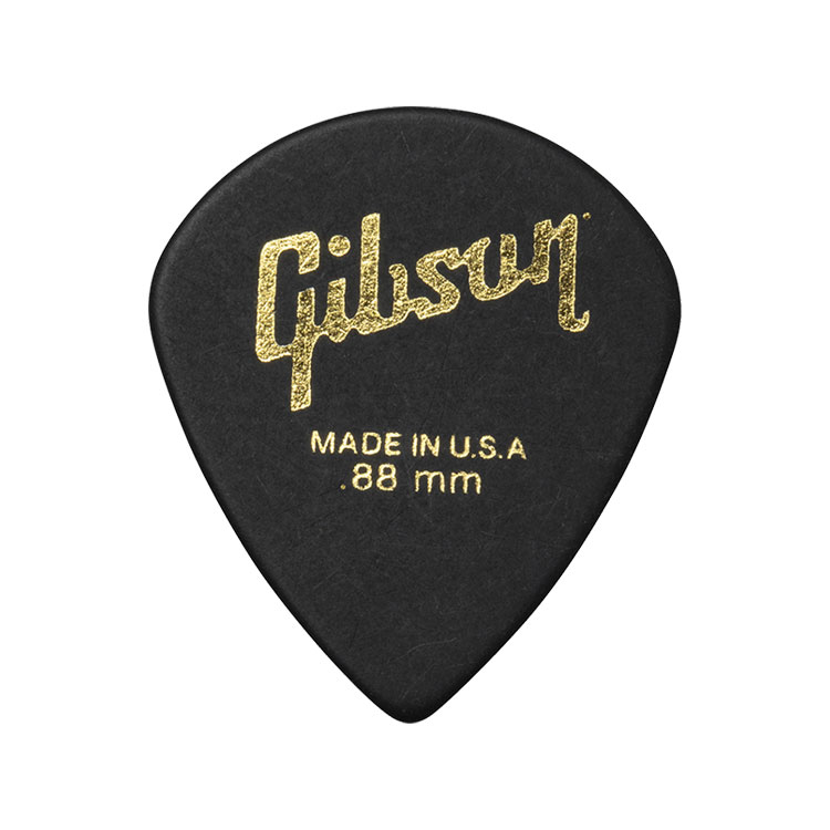 GIBSON ACCESSORIES Modern Guitar Picks 6 Pack Black .88mm Guitar Picks