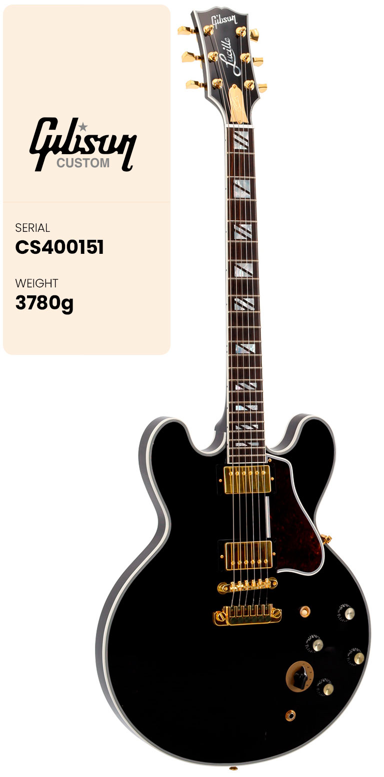 GIBSON CUSTOM Lucille Signature B.B. King Legacy Transparent Ebony CS MC #CS400151