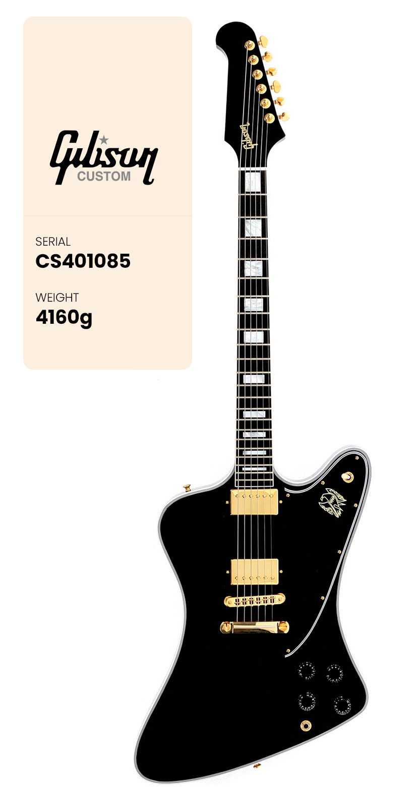 GIBSON CUSTOM Firebird Custom Ebony CS MC #CS401085