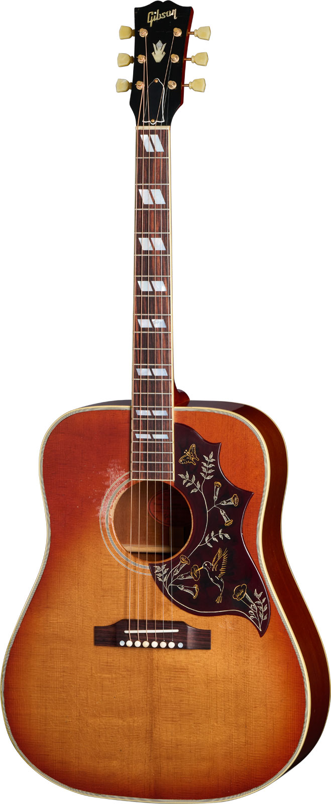 GIBSON CUSTOM Hummingbird 1960 Heavy Aged Washed Cherry Sunburst