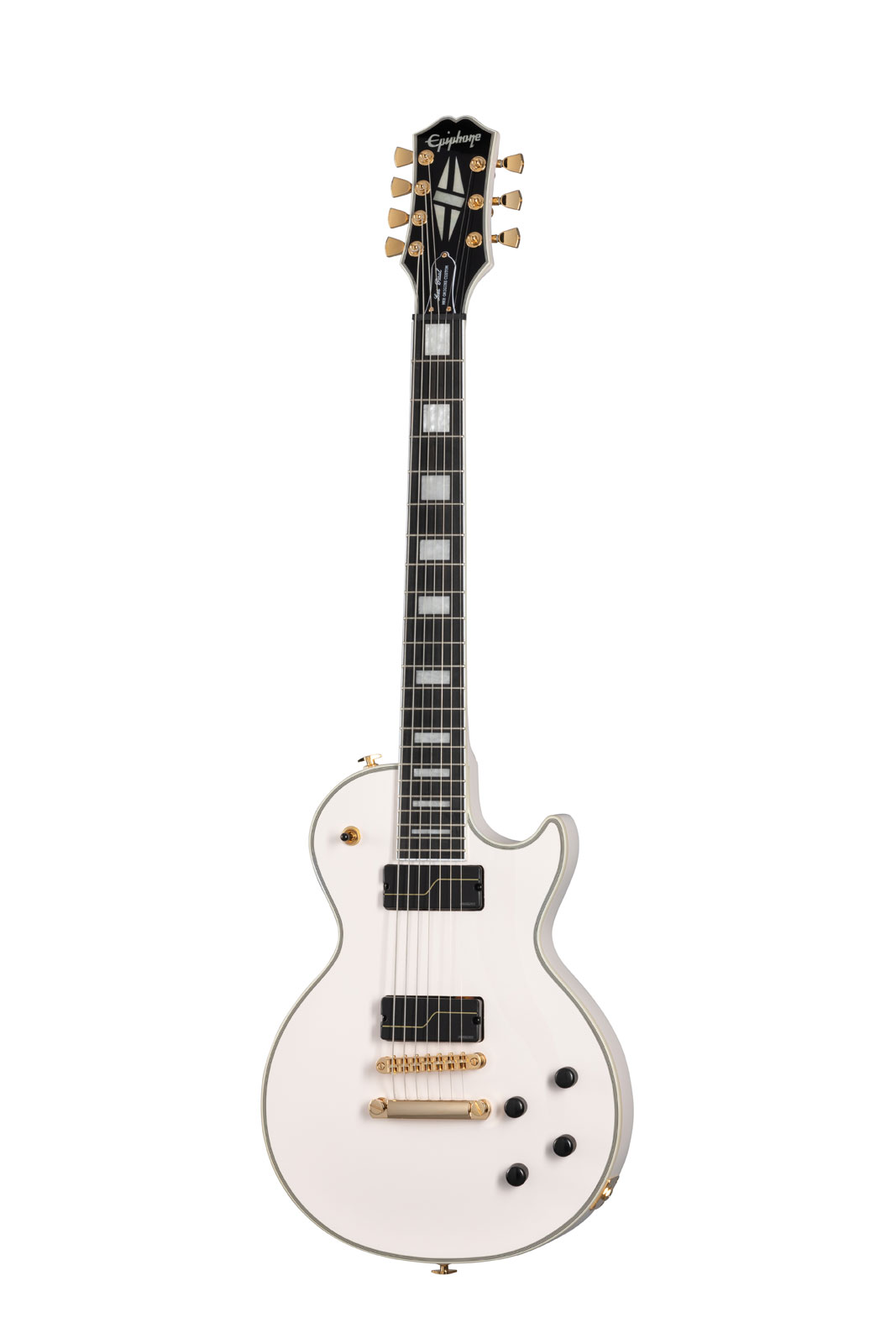 EPIPHONE Les Paul Custom Origines 7 Signature Matt Heafy Bone White Ibg