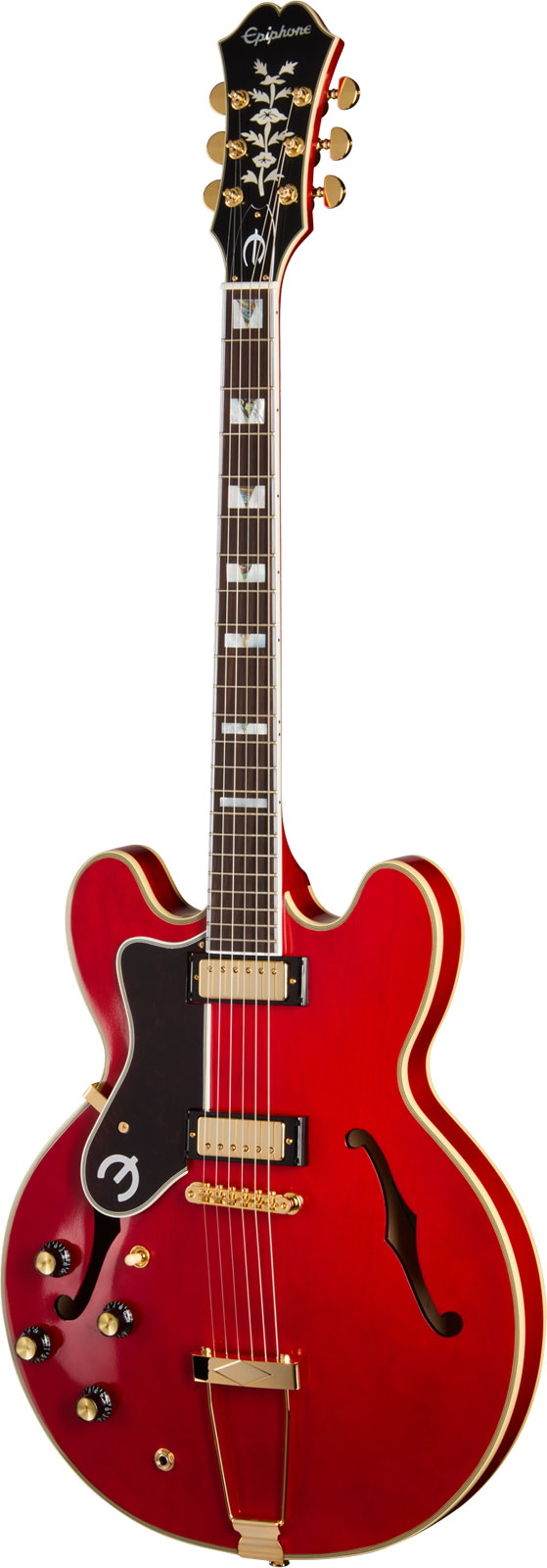 EPIPHONE Sheraton Masterbilt Signature Gem Archer LH Cherry Red