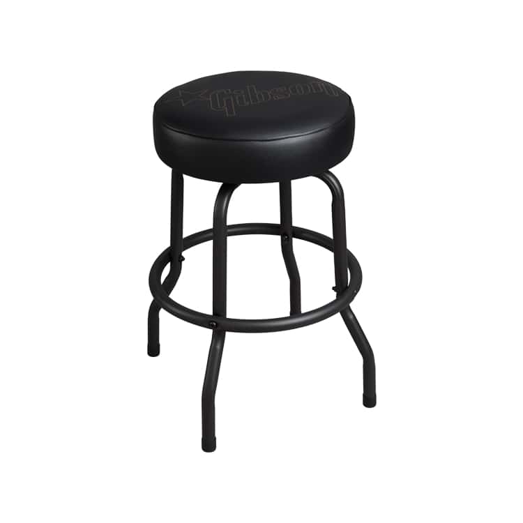 GIBSON ACCESSORIES TABOURET PREMIUM PLAYING STOOL, STAR LOGO, SHORT BLACK