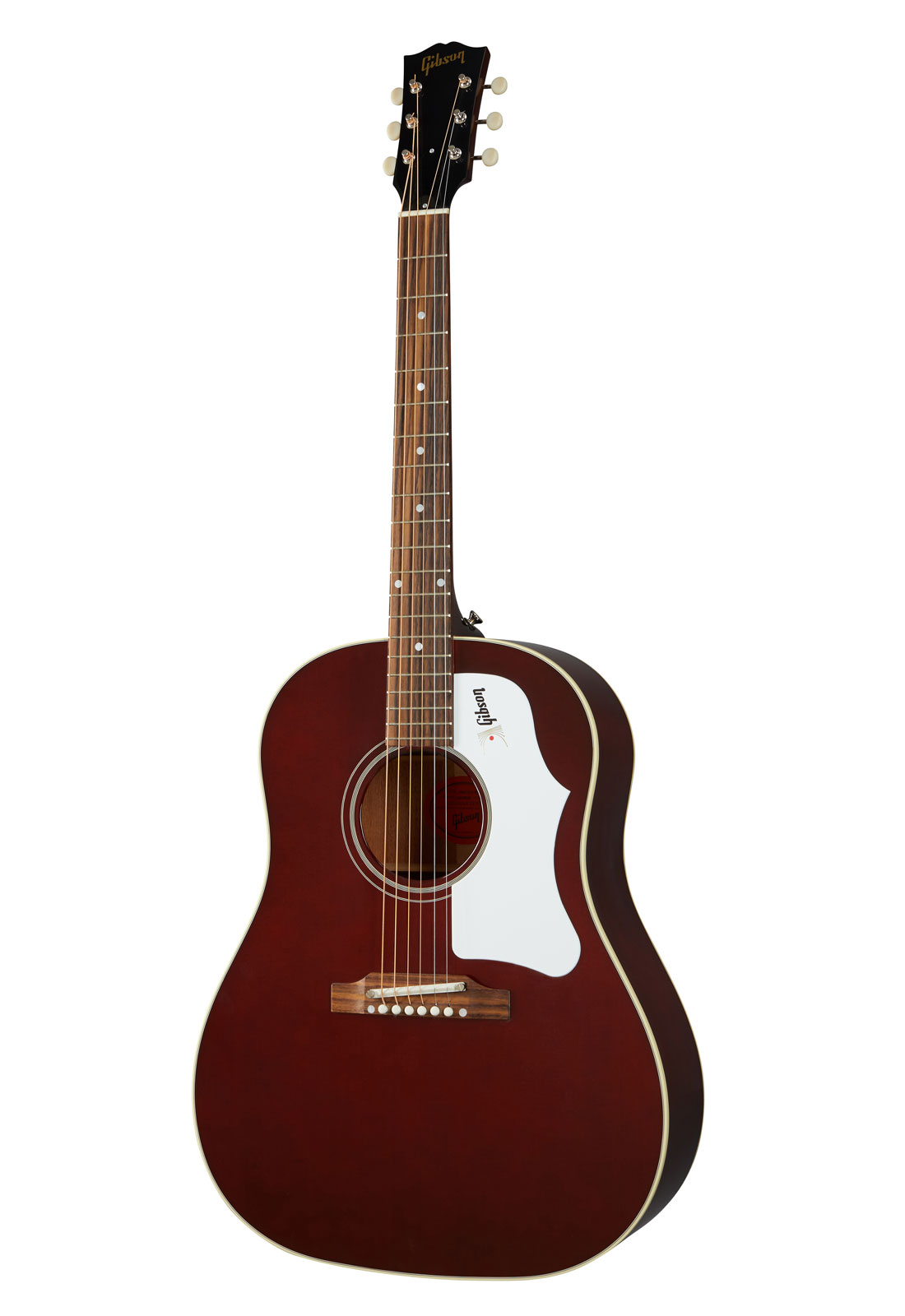 GIBSON ACOUSTIC J-45 ORIGINAL 60S, ADJ SADDLE WINE RED GAUCHER OC