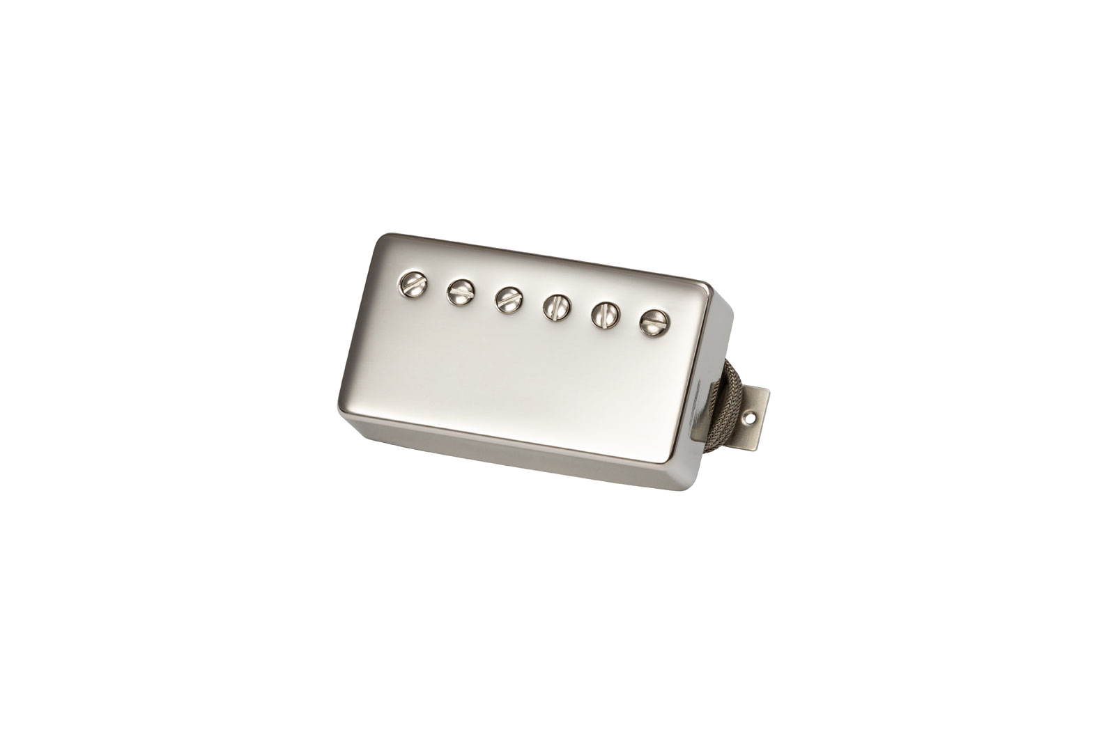 GIBSON ACCESSORIES CUSTOMBUCKER DOUBLE BLACK TRUE HISTORIC NICKEL COVER 