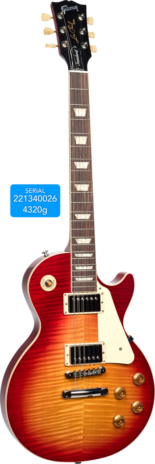 GIBSON USA Les Paul Standard 50s AAA Heritage Cherry Sunburst n°221340026 4,32 Kg