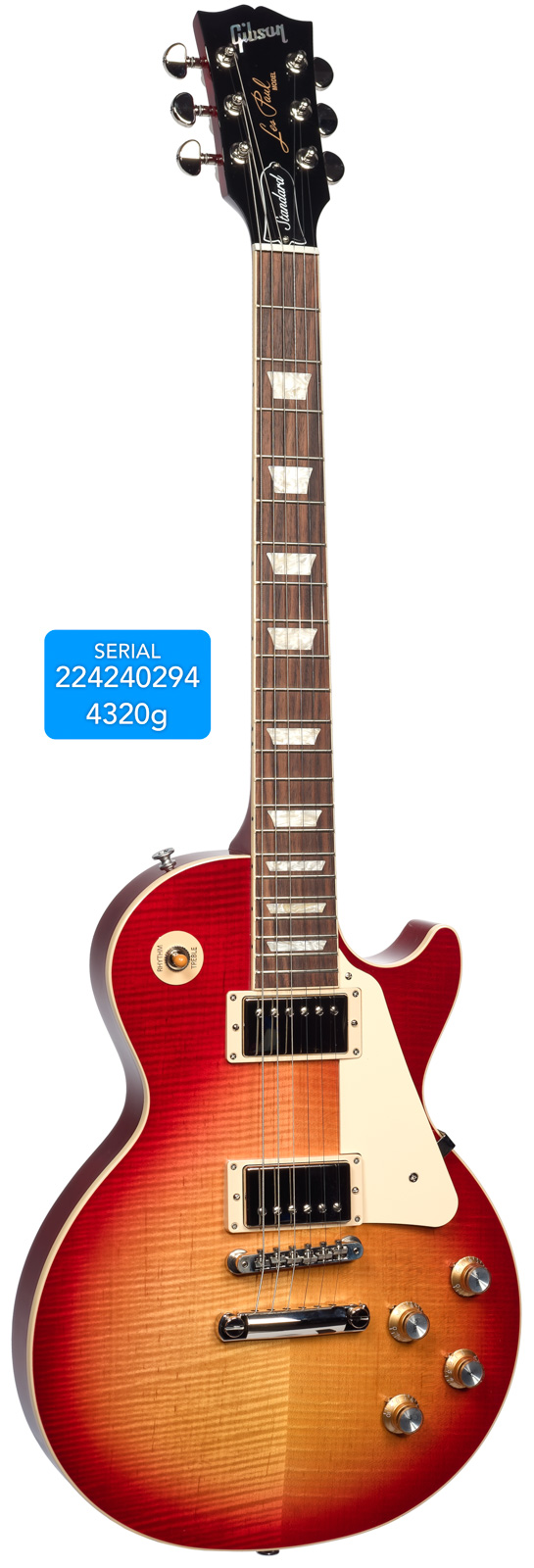 GIBSON USA Les Paul Standard 60s AAA Heritage Cherry Sunburst n°224240294 4,32 Kg