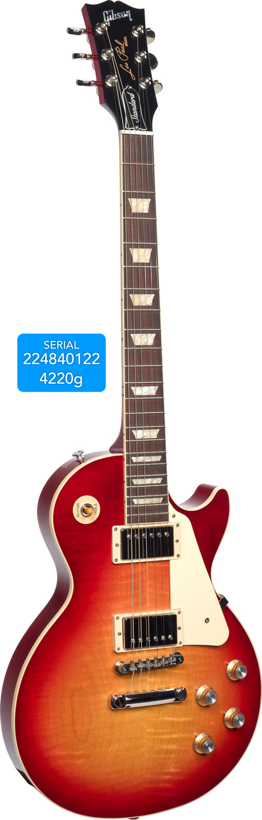 GIBSON USA Les Paul Standard 60s AAA Heritage Cherry Sunburst n°224840122 4,22 Kg