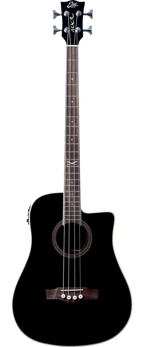 EKO DREADNOUGHT BASSE CUTAWAY ÉLECTRO SEE THROUGH BLACK