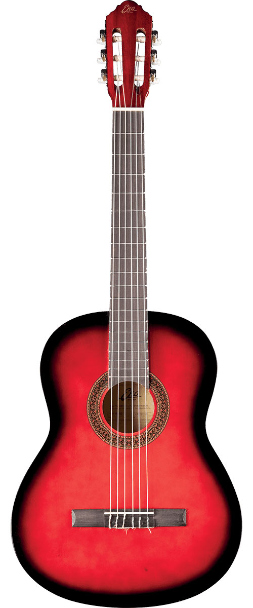 EKO Cs-10 4/4 Red Burst + Gigbag