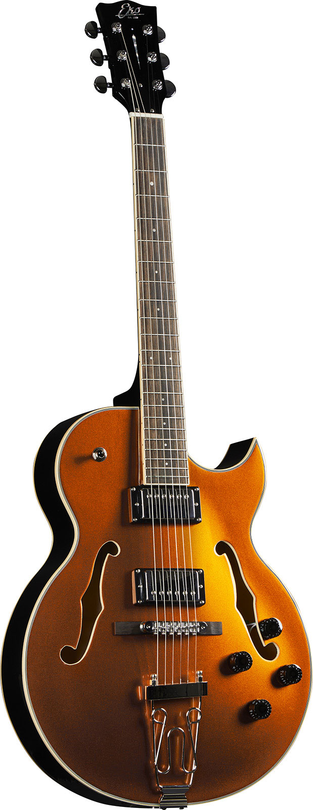 EKO Jazz hollowbody single cut Gold
