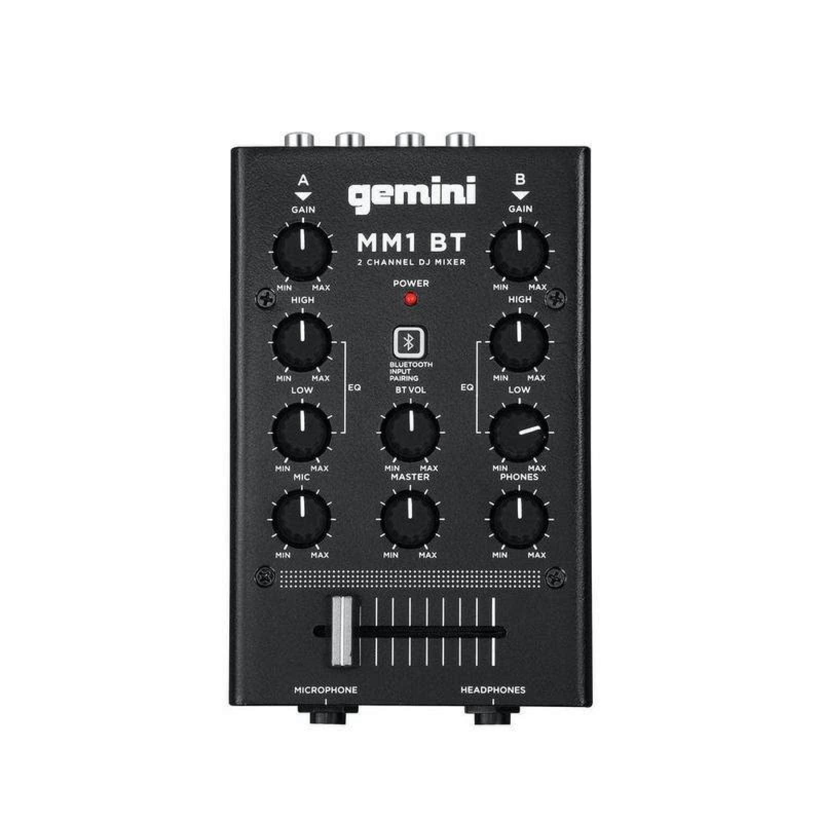 GEMINI MM1BT - TABLE DE MIXAGE - 2 CANEAUX (BLUETOOTH)