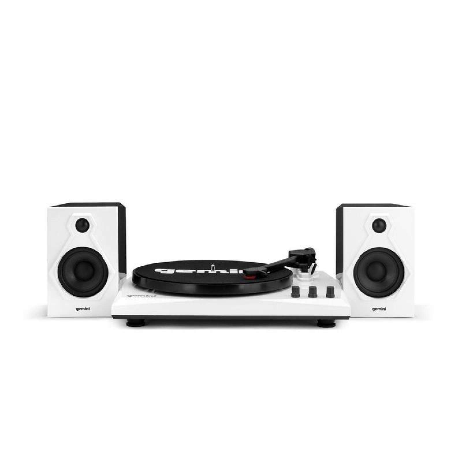 GEMINI TT-900BW - Systeme Tourne Disque Amplifie Blanc