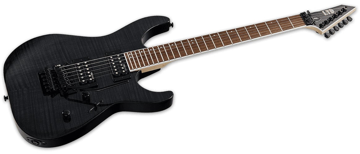 LTD GUITARS M2000 NOIR FLAMMÉ TRANSPARENT