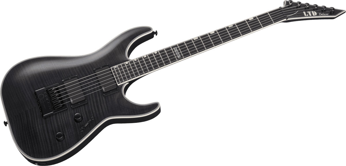LTD GUITARS Mh 1000 Evertune See Thru Black Satin