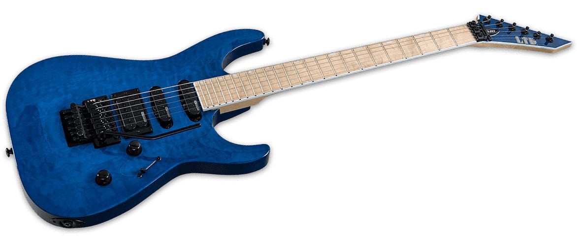 LTD GUITARS BLEU TRANSPARENT