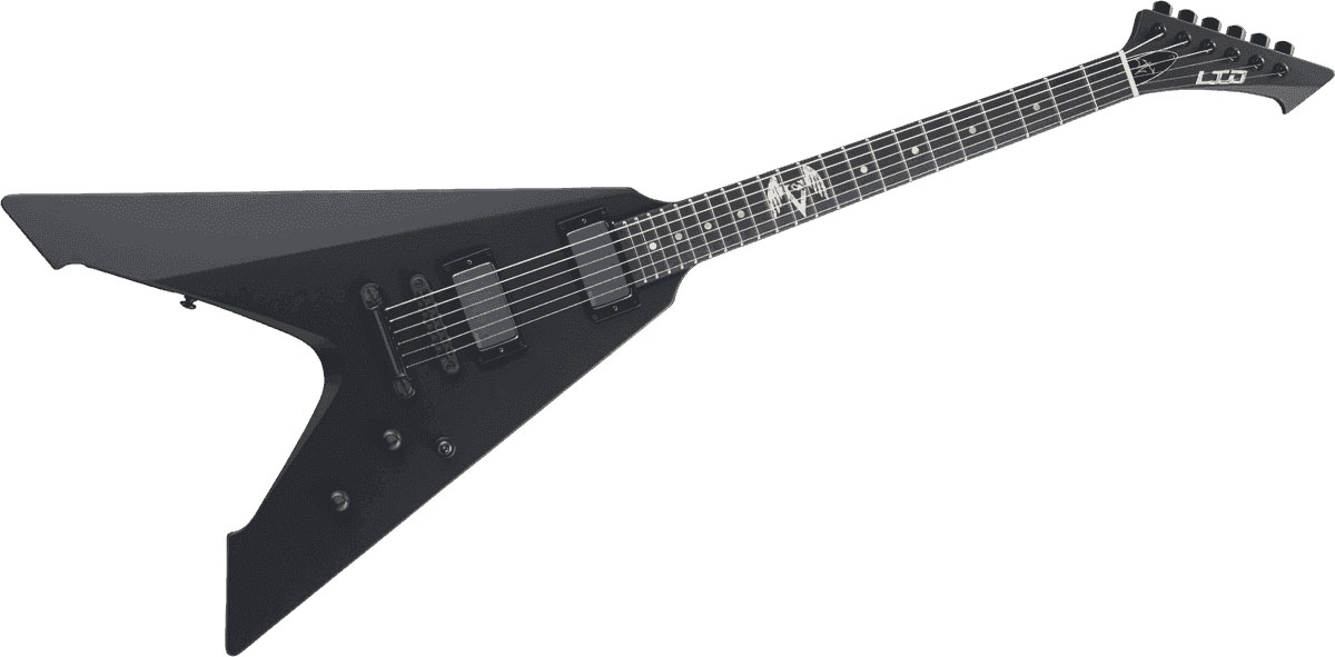 LTD GUITARS Vulture-Blks Black Satin