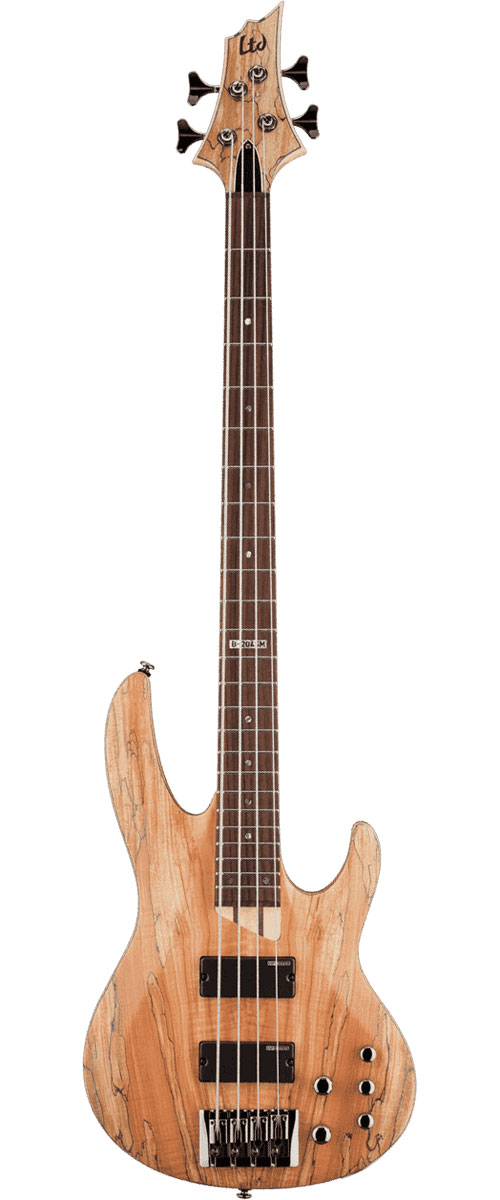 LTD GUITARS B204 Spalted Maple Natural Satin