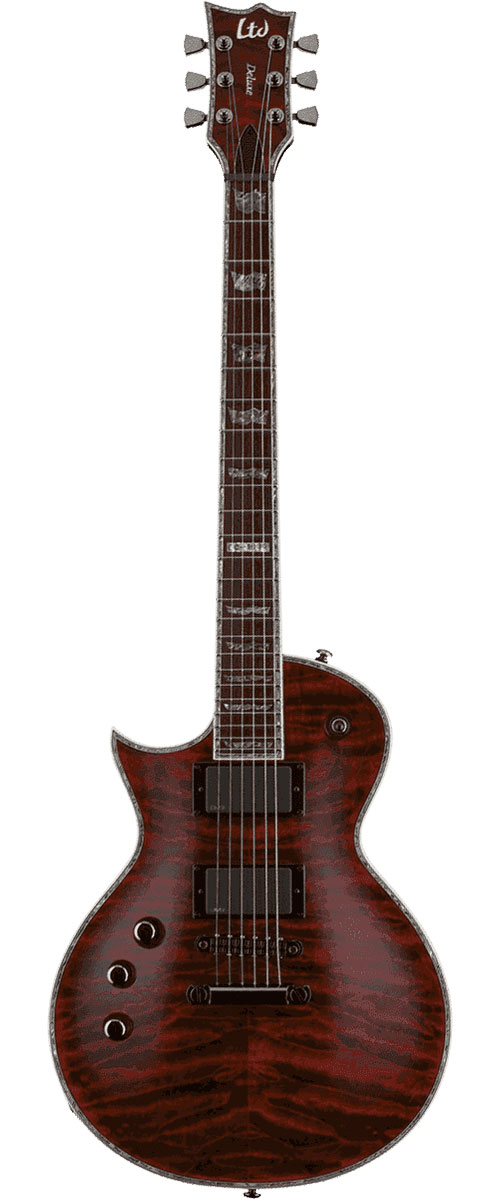 LTD GUITARS Lh Handed Ec 1000 Deluxe See Thru Black Cherry - B Stock