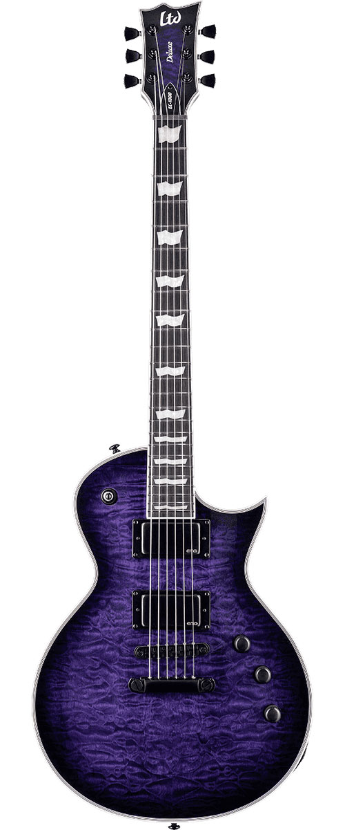 LTD GUITARS Ec-1000 Qm See Thru Purple Sunburst